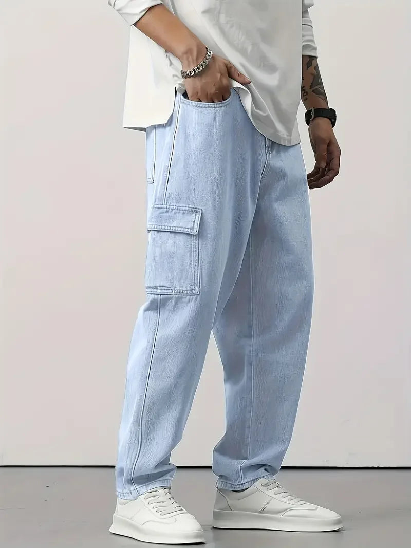 Blue Straight Jeans